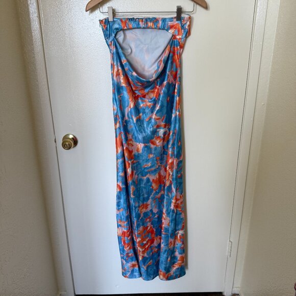 Hello Molly Highway To Heaven Blue Floral Printed Maxi Dress S - Picture 6 of 7
